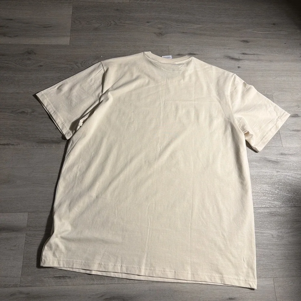 Adidas‎ Originals Trefoil Logo T-Shirt Cream Off-White Men's XL